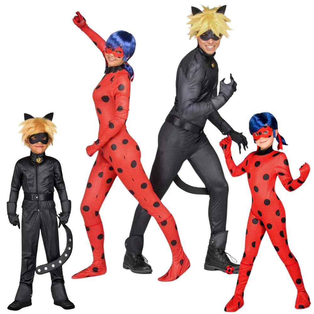 Disfraces para Grupo de Ladybug y Cat Noir LadyBug y CatNoir Disfraces Simon